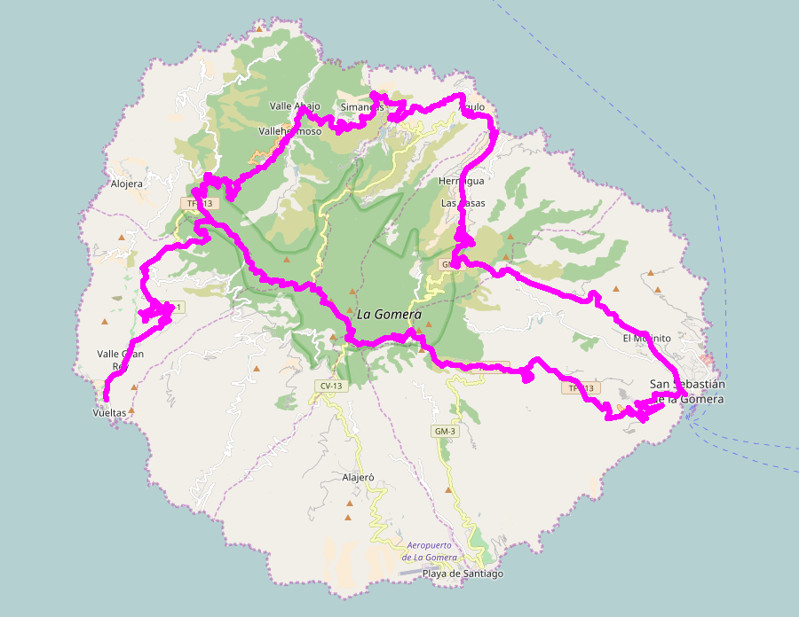 Gomera 2000 - bersichtskarte
