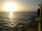 Die Sonne strebt dem Horizont zu.