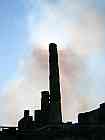 Rauchwolken ber den Sulen von Pompei