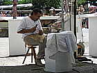 Handwerker vor den Toren von Carcassonne