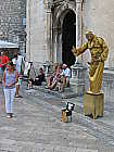 Lebende Statue in Dubrovnik