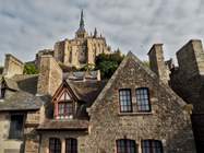 Mont-Saint-Michel von unten